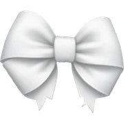 White bow sticker