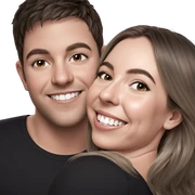 cheek-to-cheek smiles sticker