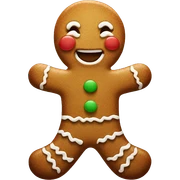 Gingerbread man sticker