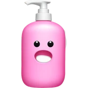 Cleansing wash bottle pink sticker