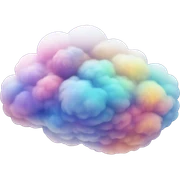 cloud filled with galaxy sticker