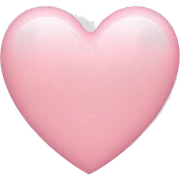 light pink heart sticker