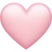Light pink heart sticker