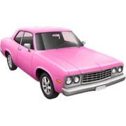 Pink car  sticker