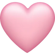 light pink heart sticker