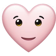 Light pink heart  sticker