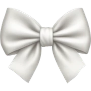 White bow sticker