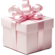 Light pink Christmas gifts under a white Christmas tree  sticker