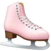 pastel pink ice skates sticker