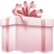 Light pink Christmas gifts under a white Christmas tree  sticker
