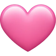 Pink heart sticker