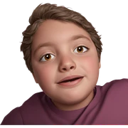 portrait of young man sticker