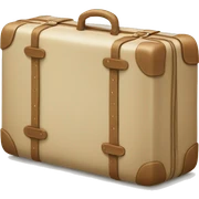 Beige suitcase sticker