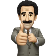 Borat thumbs up sticker