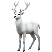 Majestic white deer sticker