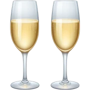 champagne glasses sticker