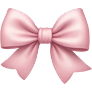Soft light pink bow sticker