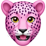 Pink leopard  sticker