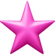 Pink star sticker