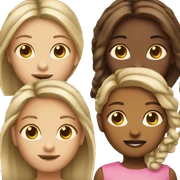 Girls emoji sticker