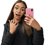 girl taking a selfie with phone sticker