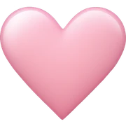 Light pink heart sticker