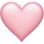 light pink heart sticker