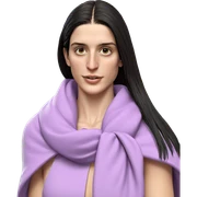 realistic portrait of girl sticker