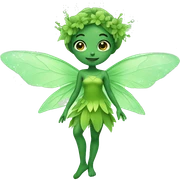 Green fairy sticker