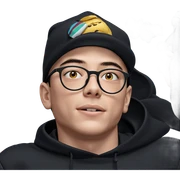 boy in black hoodie portrait sticker