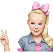 blonde girl with bow smile sticker