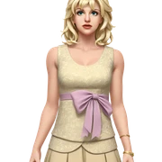 blonde girl in elegant dress sticker