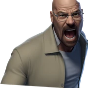 bald boy on white sticker