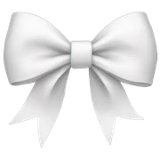 white bow sticker