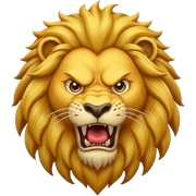 Angry Feared King Lion sticker
