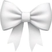 white bow sticker