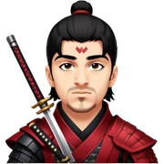 Fierce Samurai sticker