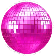 pink disco ball  sticker