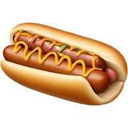 Hot dog sticker