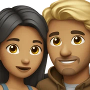 Cute couple sticker