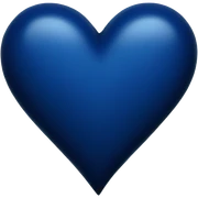 Dark blue heart sticker