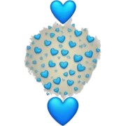 blue heart sticker