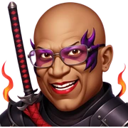 Demon-Horned Warrior sticker