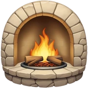 Beige hearth sticker