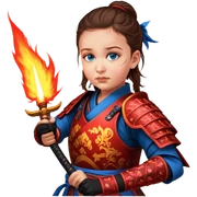 Fire-Wielding Samurai sticker