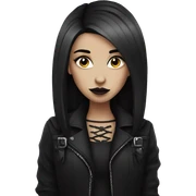Goth girl sticker