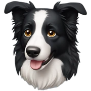 Border collie saludando sticker