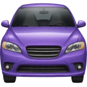 Purple car  sticker