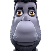 realistic portrait of bearded male sticker