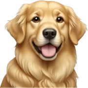 Golden retriever sticker